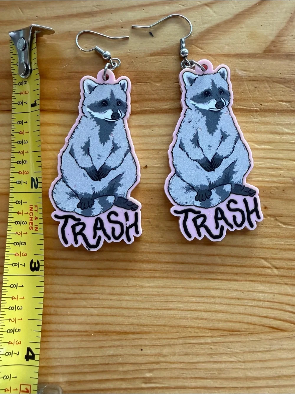 Hand Crafted Pink Raccoon 